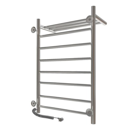 The electric heated towel -heated “Sanprise” Aurora P8, 500x800 mm, with a shelf, right, chrome-8