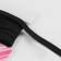 Knitted elastic, 7 mm, 3.5 ± 0.5 m, black color