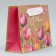 Package Gift Craft Vertical, packaging, "tulips", S 12 x 15 x 5.5 cm