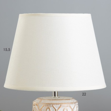 August table lamp E14 40W white-gold 22x22x34 cm Risalux-2