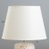 August table lamp E14 40W white-gold 22x22x34 cm Risalux
