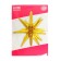 Foil ball 21 "Volumetric stars", gold