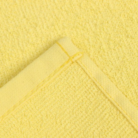 Set of terry decorative napkins Ethel "View 1" 30x30cm-3pcs, yellow color, 100% cotton-3