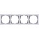 Frame for 4 posts WL03-FRAME-04-WHITE, white color