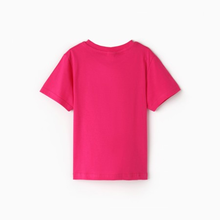 Children's T -shirt, Fuchsia color, height 122 cm-3