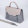 Magnet bag bag, external pocket, long belt, gray-blue color