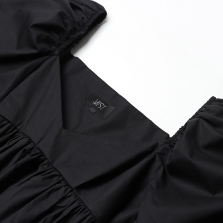 Women's dress MIST with voluminous sleeves, black, p.40-42-7