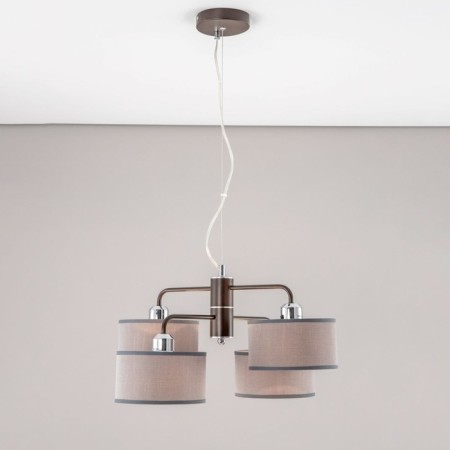 Suspended chandelier Citilux "Form" CL428241, 44x44x32 cm, 4x60W, E27, brown color-7