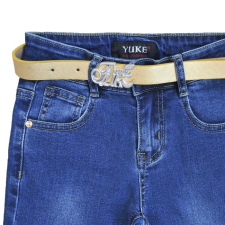 Jeans for girls, height 140 cm, blue color-2