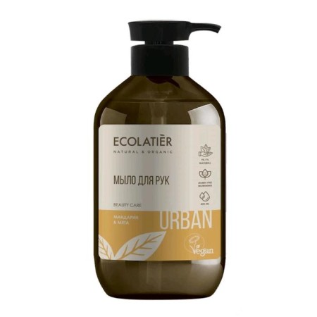 Ecolatier liquid hand soap mandarin & mint, 400 ml