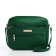 Bag Cross-Bodi with a zipper, green color