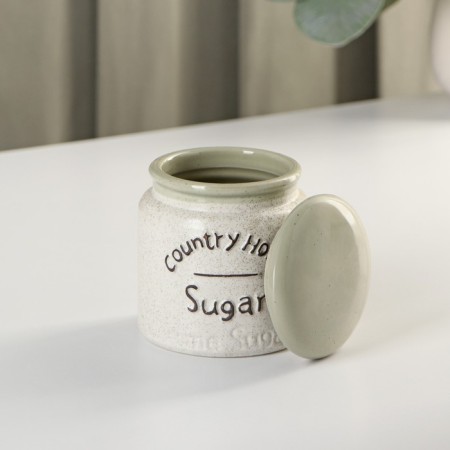 Ceramic serving “House in the village”, 2 subjects: sugar tower 300 ml, milkman 300 ml-5