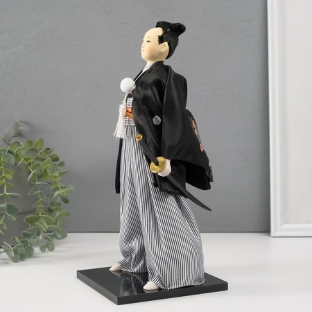 Collector doll "Samurai with a saber" 30x12.5x12.5 cm-2