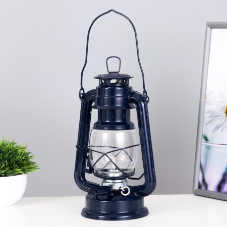 Kerosene lamp decorative blue 11.5*15*25 cm Risalux