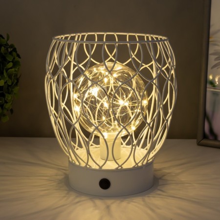 Nomber's nightlight LED from batteries 3haa white 17.5x17.5x19.5 cm Risalux-2