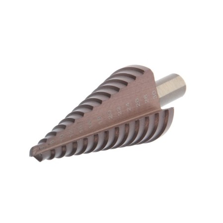 Drill step tundra, HSS -CO, trihedral shank, 6 - 30 mm