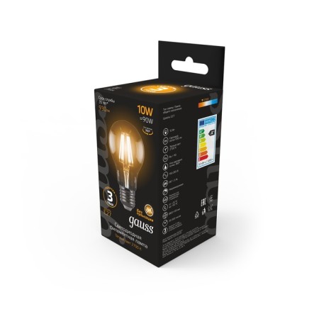 LED LED Filament Filament 10W A60 2700K TEPP. Bel. E27 930lm Gauss 102802110-2
