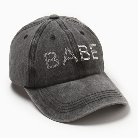 Women's cap with rhinestones Mist Babe, Black, p. 56-58-5
