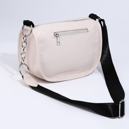 Cross-Bodi Bag on a zipper, beige color-1