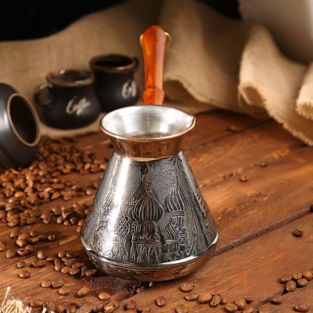 Turk for coffee Copper "Moscow Zlatovaya", 0.75 liters-1