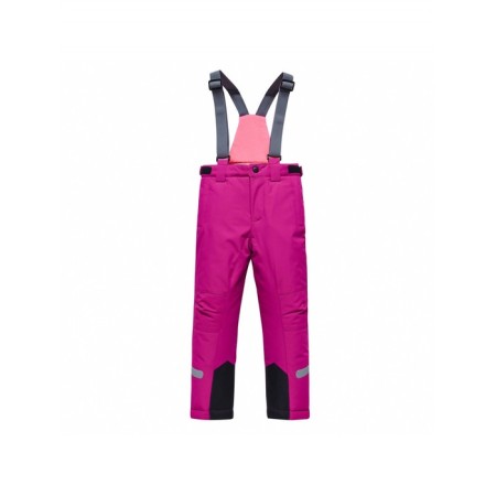 Ski costume for a girl, height 110 cm, raspberry color-4