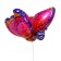 Foil ball 28 "Pink butterfly"