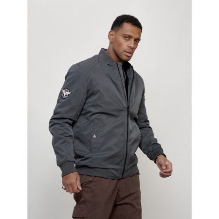 Male bomber, size 56, dark gray color-2