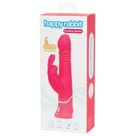 Вибратор Happy Rabbit Thrusting Realistic розовый-3