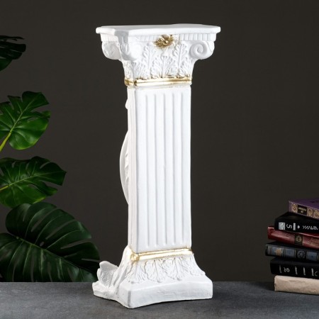 Column "with a girl" white gold 65cm-2