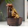 The desktop fountain from the Ganesh network at the waterfall with lotuses 20x16x13 cm