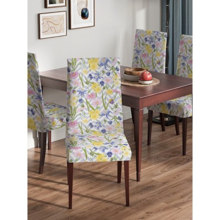 Case for the chair "Flower zigzags", decorative, velor-2