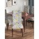 Case for the chair "Flower zigzags", decorative, velor