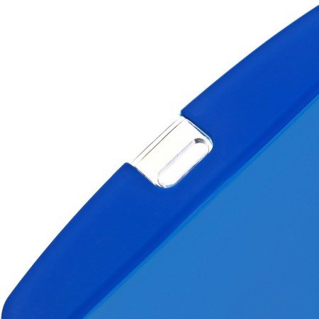 Badge horizontal, external 100 x 79 mm, internal 85x54 mm, silicone, blue-2
