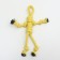 Cable toy "man", up to 30 cm, 65 g, yellow/white