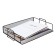Horizontal tray for papers, calligrata, mesh, metal, black