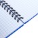 Notebook A6 (102 x 146 mm), 80 sheets in a cage on the Erichkrause Total Blue spiral, plastic cover, offset unit, white 100%, blue