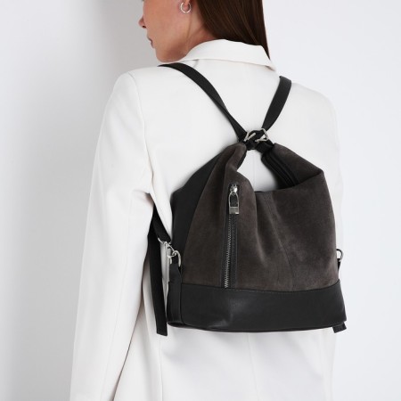Women's bag with lightning, gray color-7