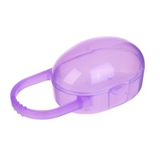 A container for storing and sterilizing children's nipples and dummy, purple color