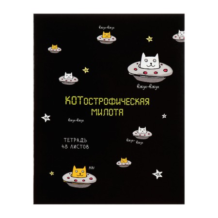 A set of notebooks of 5 pieces, 48 ​​sheets in the Calligrata "UFO" cage, covered cardboard, offset unit-6