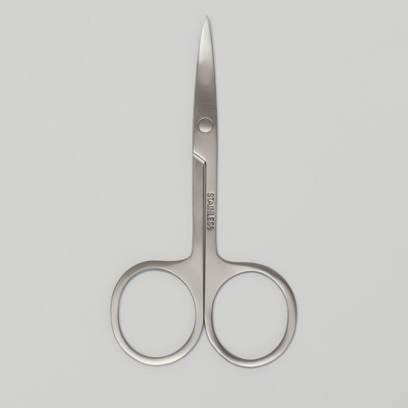 Scissors manicure, bent, 9 cm, silver color-1