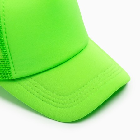 Baseball cap with minaku grid, green color, size 56-58-6