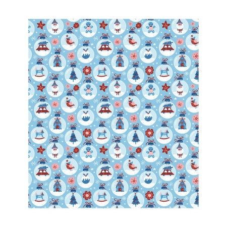 Set of napkins for setting the table "New Year's balls", rectangular, size 32x46 cm, 4 pcs-2