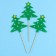Skewers of felt "Christmas tree", set of 3 pcs.