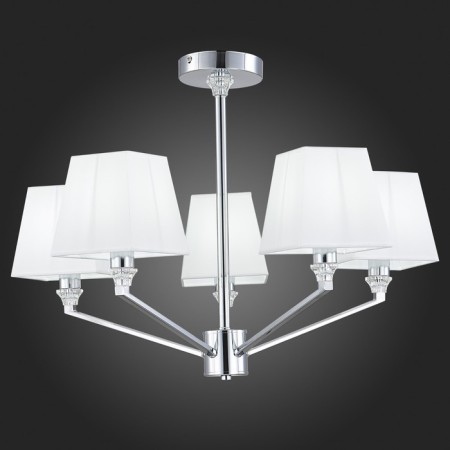 Ceiling EVOLUCE lamp. Sle107602-05. Grinda. 5x40 watts, E14, 60x60x44 cm, chromium color-1