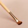 A set of makeup brushes "Ornament", 7 objects, a cover on a button, black/beige color
