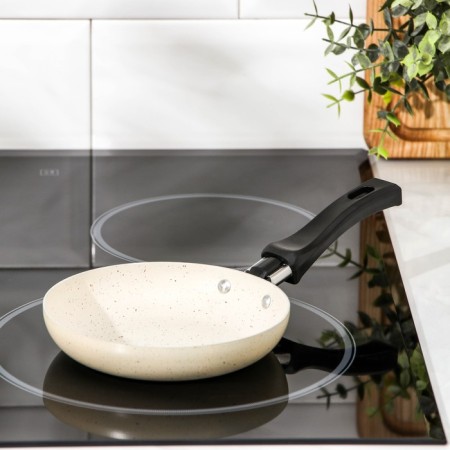 STON SIGN, D = 14.3 cm, plastic handle, anti -stick coating, beige color-5