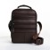 Male bag on lightning, long belt, brown color