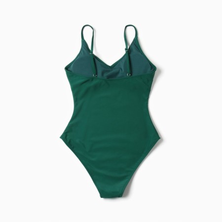 Swimsuit Asseting female monophonic minku color green, size 46-8