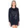 Women's tunic "graffiti girl", size 46, blue color