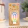 Candle for cake digit "0" Color strip, 7 cm